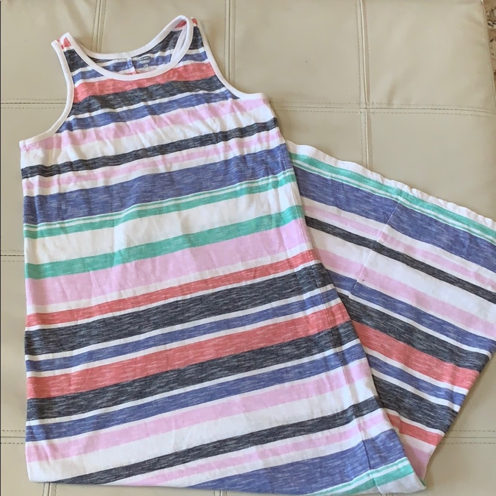 Striped Maxi Dress Sz 10/12